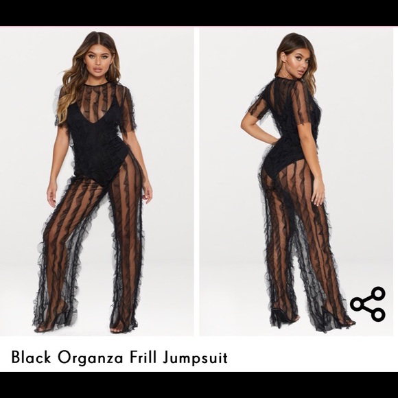 black see thru jumpsuit